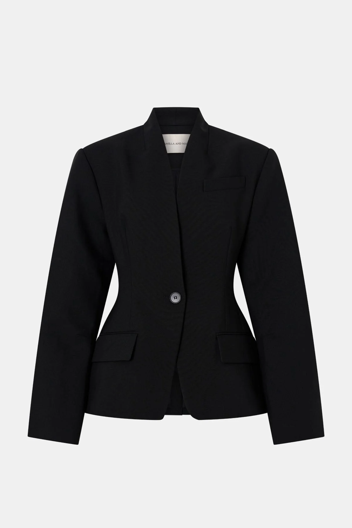 Tala Fitted Collarless Blazer - Image 9