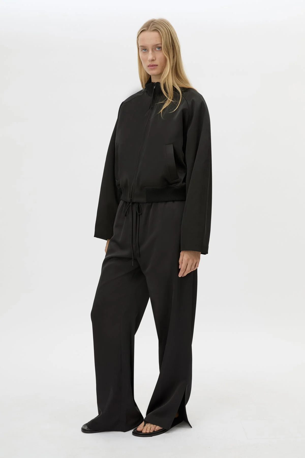 Tamar Satin Bomber Jacket - Image 4