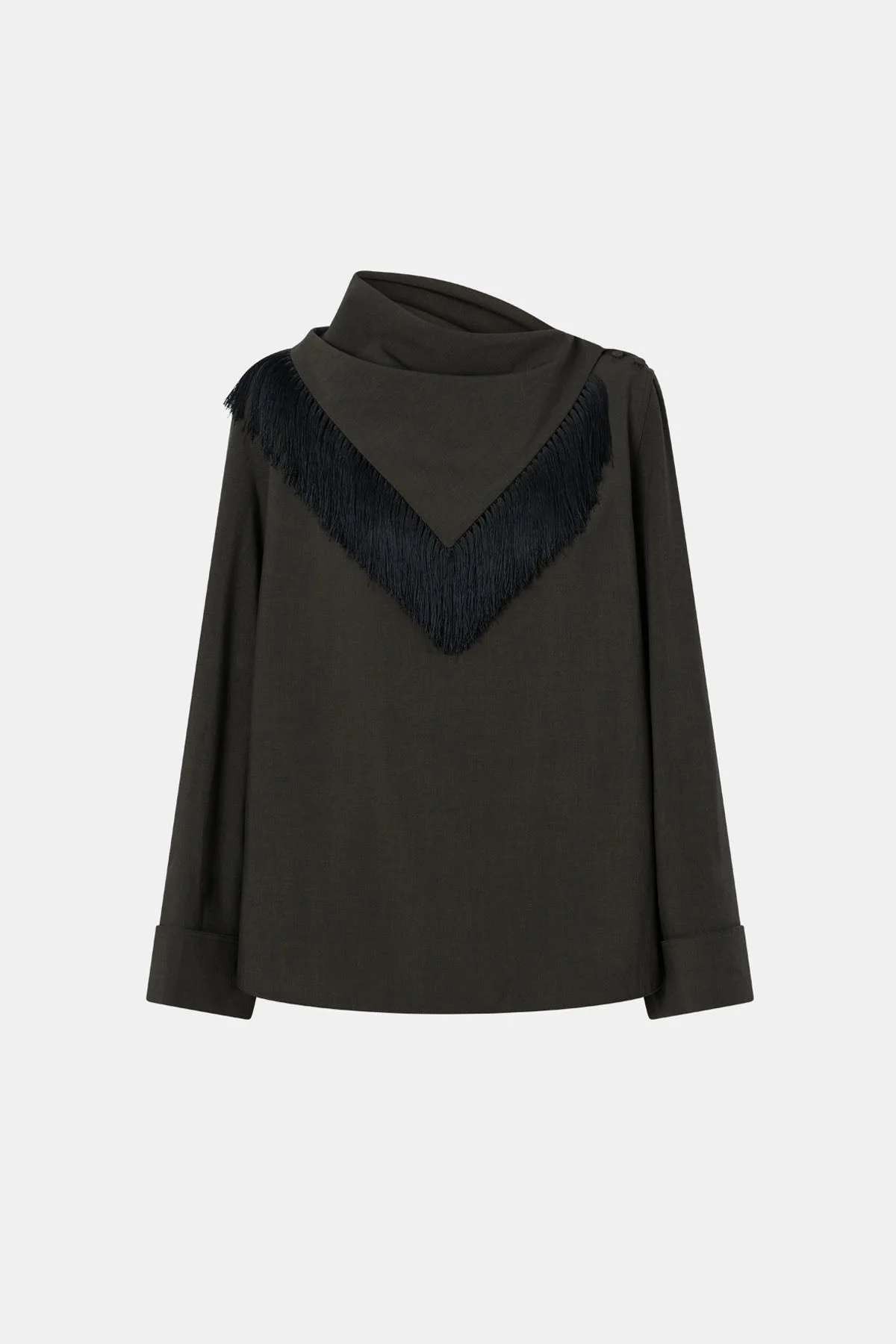 Una Drape Collar Shirt - Image 3