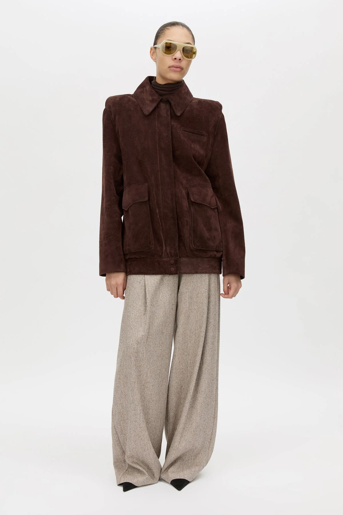 Zaha Leather Bomber - Image 3