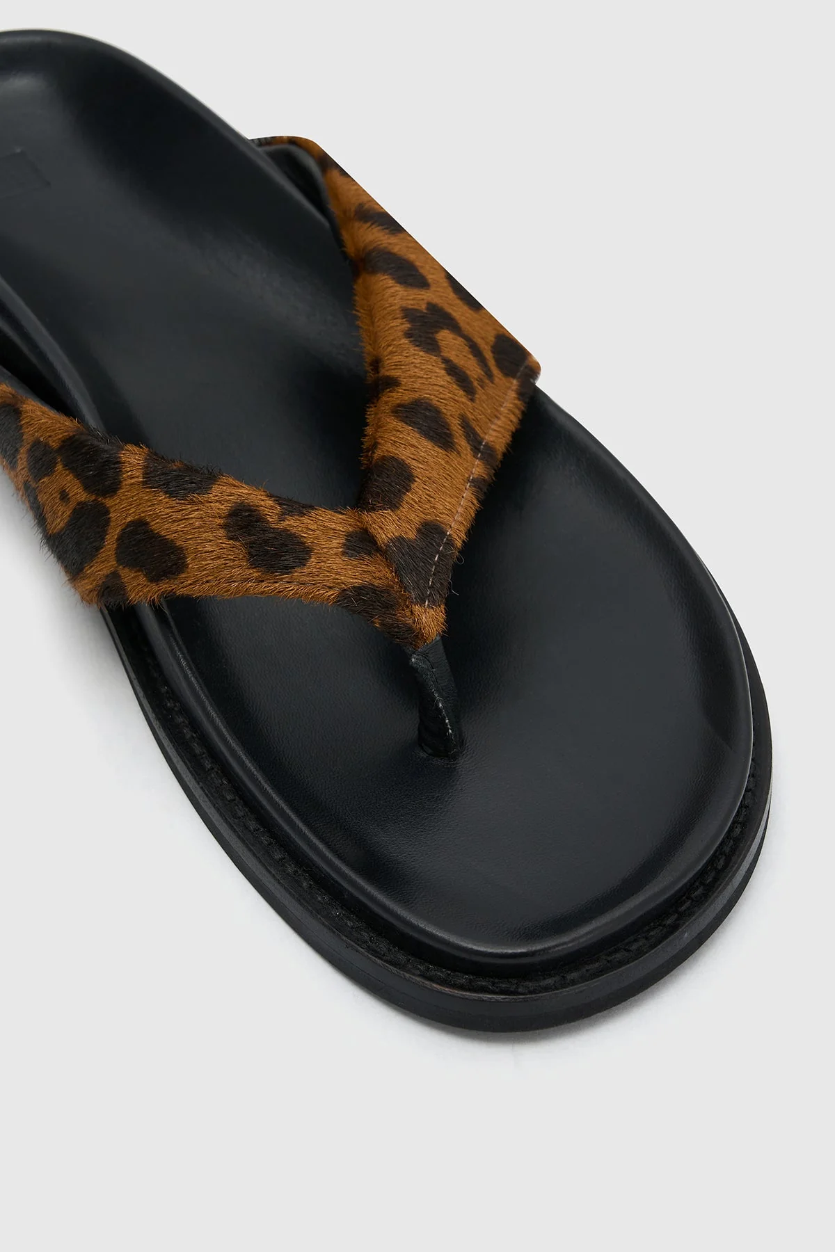 Zita Leopard Pony Sandal - Image 3